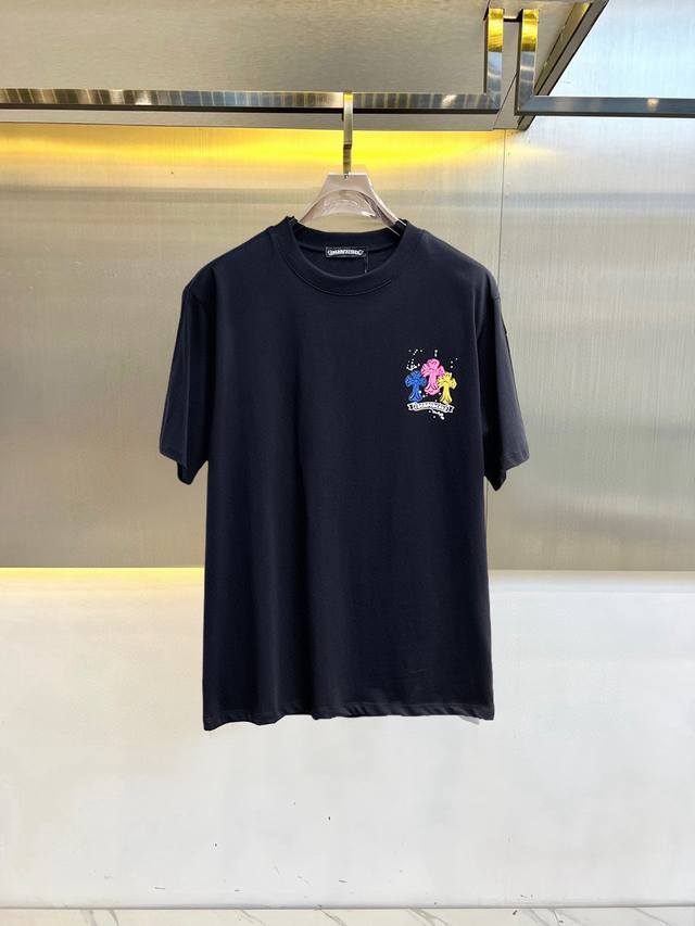 High-end quality, always in stock! Chrome Hearts 2025 newest short-sleeved crew