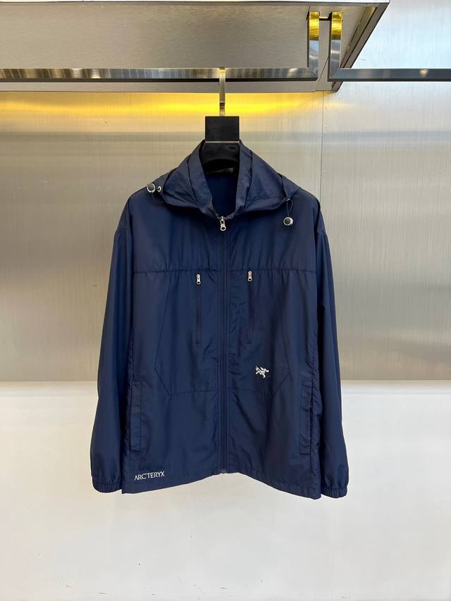 Arc'teryx 2025 Men's Hooded Casual Jacket, Spring/Summer Thin Outerwear with Su