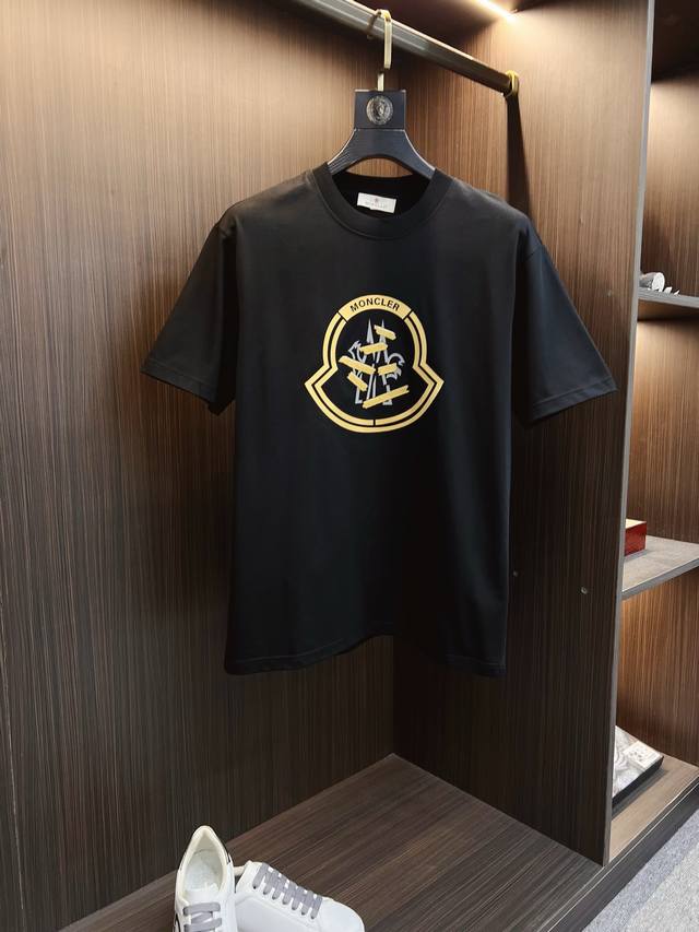 Moncler 2025 Spring/Summer High-Quality Pure Cotton Short-Sleeve T-Shirt, Top-T