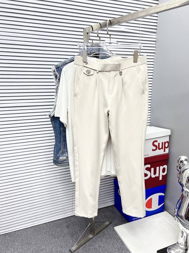 Tb Casual Trousers, Cropped Trousers, 2025 Spring/Summer New Style, High-End Cus