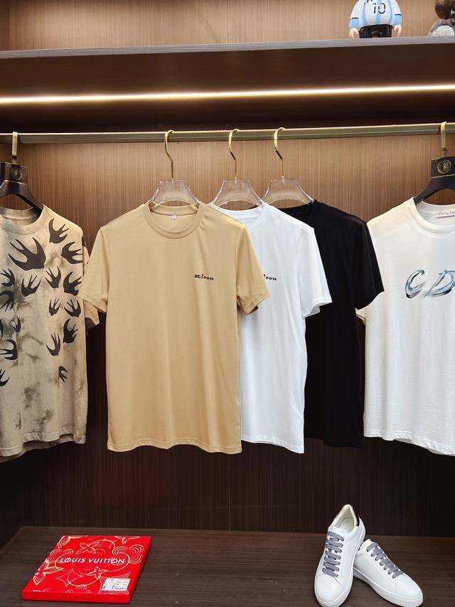 Kiton 2025 Spring/Summer Newest Crew Neck Fashion Short-Sleeve T-Shirt, same sty