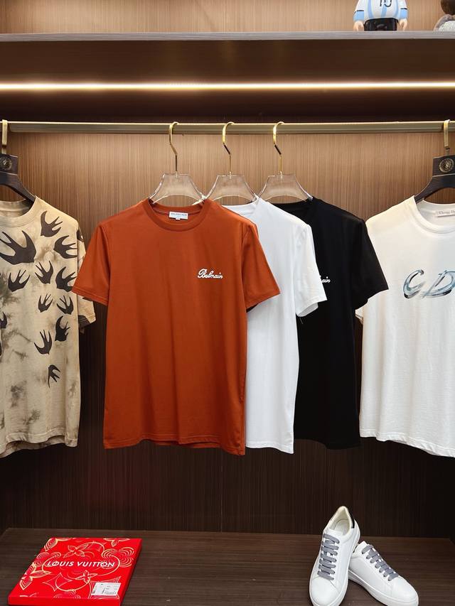 Balenciaga 2025 Spring/Summer Newest Crew Neck Fashion Short-Sleeve T-Shirt, sa