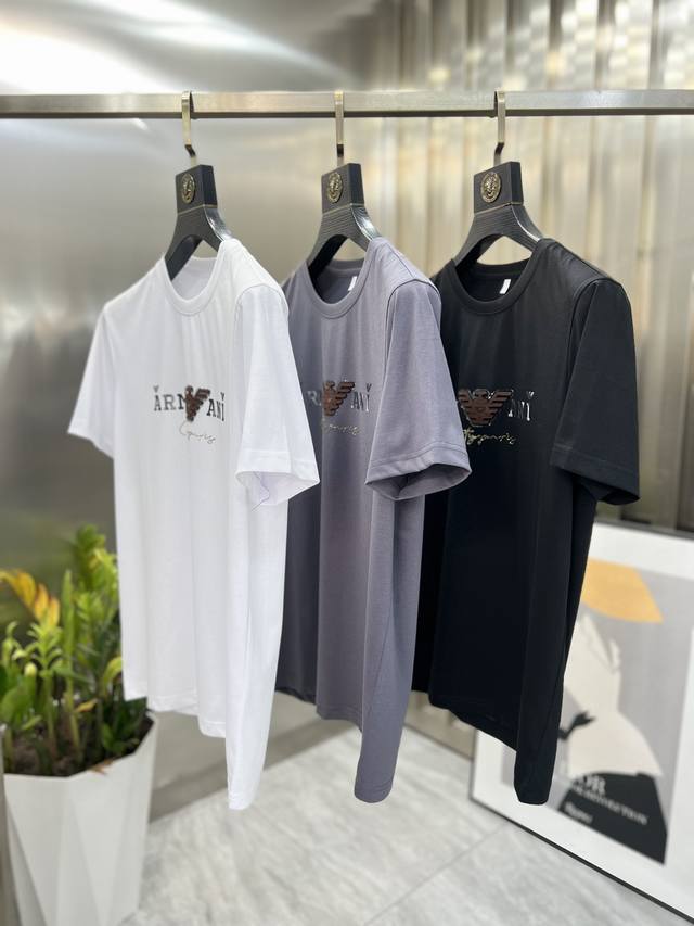 Armani 2025 Spring/Summer New Arrival T-shirt with All Labels - Great product, n