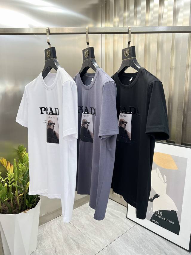 Prada 2025 Spring/Summer New Arrival T-shirt with All Labels - Great product, n