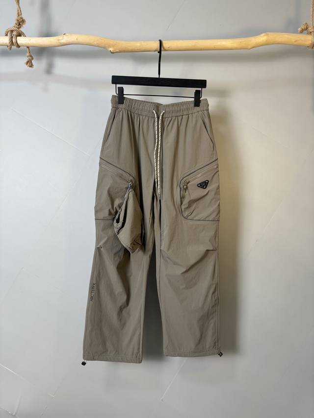 Prada & Arc'teryx Collaboration 2025 Spring/Summer New Men's Cargo Casual Pants
