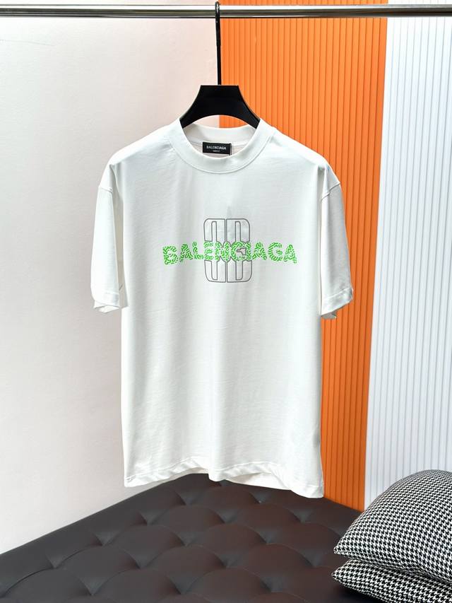 Balen 2025 Spring/Summer New Arrival Short-Sleeve T-Shirt, original printed logo