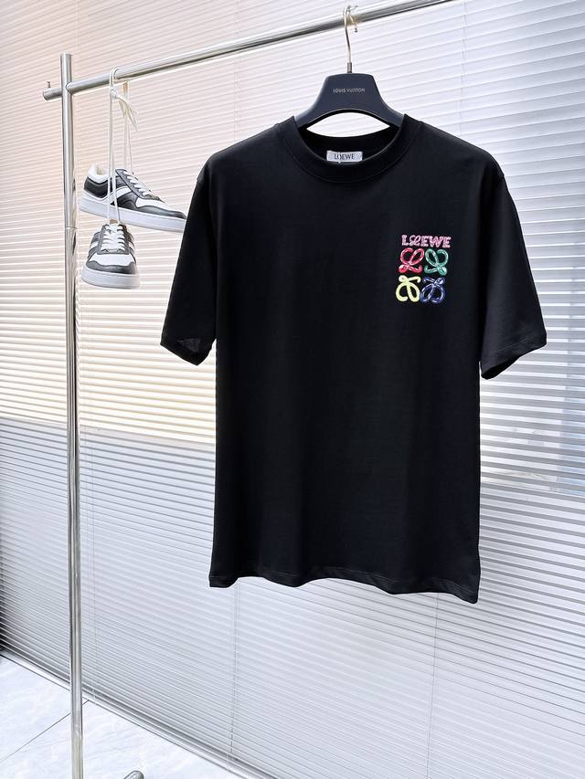 Loewe 2025 Spring/Summer New Arrival Original Men's Crew Neck Short Sleeve T-Shi