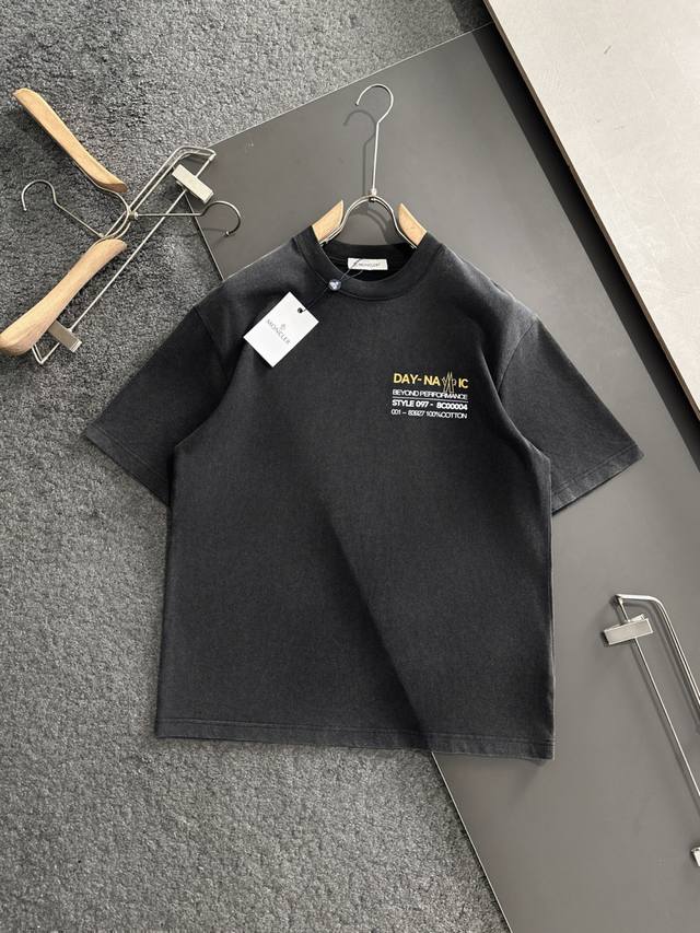 Mon 2025 Spring/Summer New Arrival Crew Neck Fashion Short-Sleeve T-Shirt, same