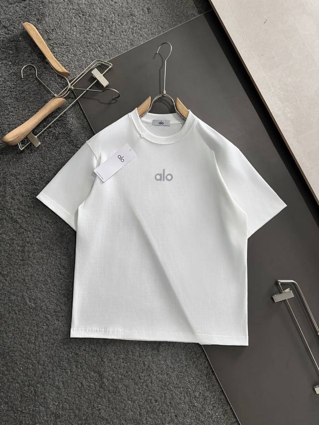 Alo 2025 Spring/Summer Newest Crew Neck Fashion Short-Sleeve T-Shirt, same as th