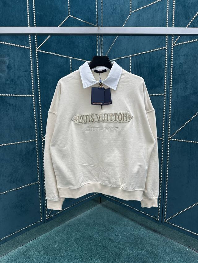 This new Louis Vuitton 25Ss sweatshirt features an elegant cotton dyeing proces