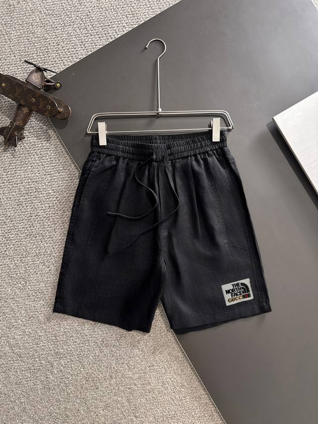 High-end Gucci North Face collaboration 2025 summer new elastic band casual sho