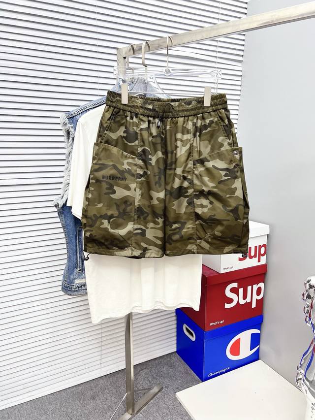 Burberry 2025 Summer New Men's Casual Shorts, High-End Custom-Made Summer Casual