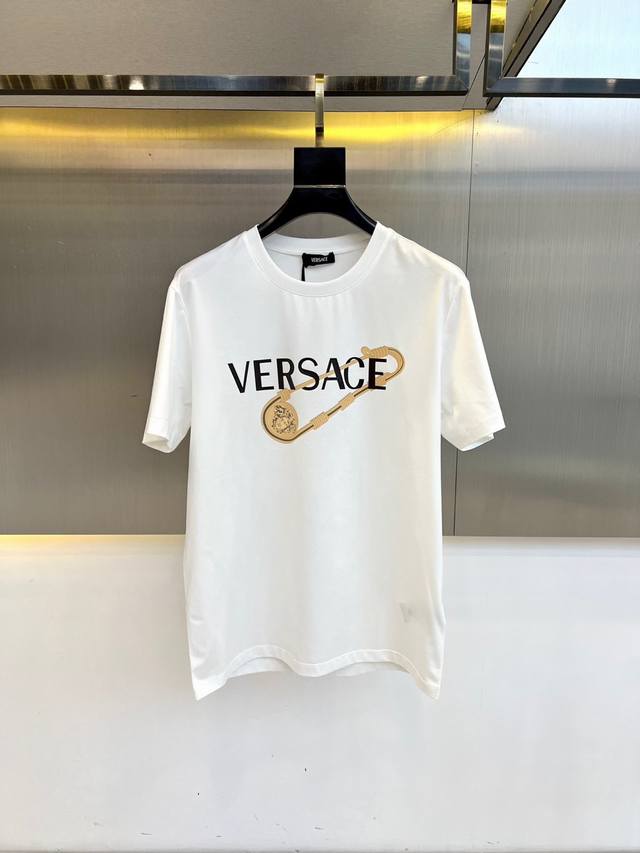 Versace 2025 New Arrival - Latest Short-Sleeve Crew Neck T-Shirt, High-End Cust