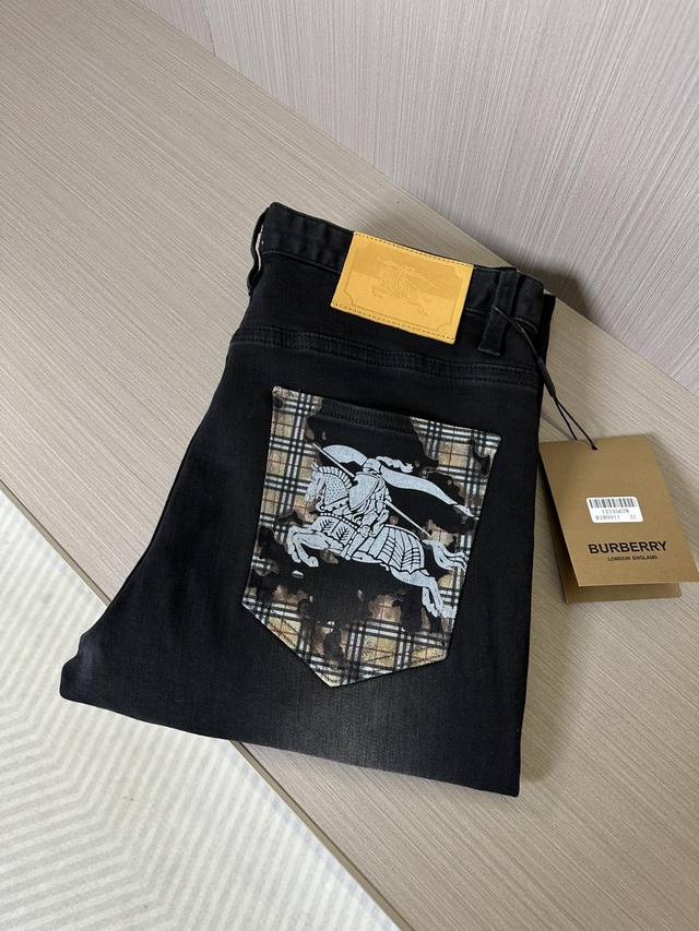 Bbr's latest Spring/Summer men's soft, high-elastic black and gray denim jeans (