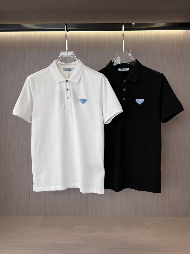 p Pujia 25Ss Summer New Style Collared Short-Sleeve T-Shirt Made of High-Grade M