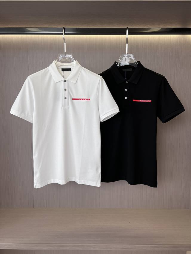 p Pujia 25Ss Summer New Style Collared Short-Sleeve Shirt, Silky Fabric, High Br