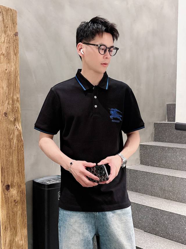 Burberry 2025 Spring/Summer New Polo Collar Short-Sleeve Collection. Made with