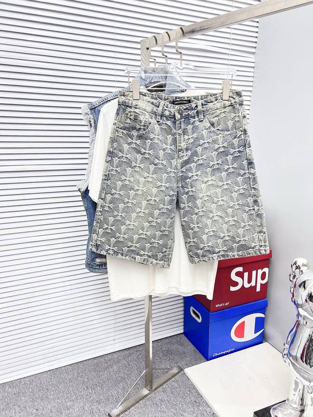 Chrome Hearts Men's Denim Shorts, officially announced in the catalog and poste