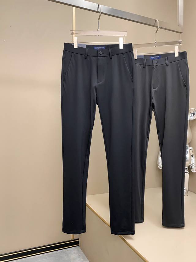 LV25Ss Spring/Summer New Men's High-Quality Business Casual Trousers, a stylish