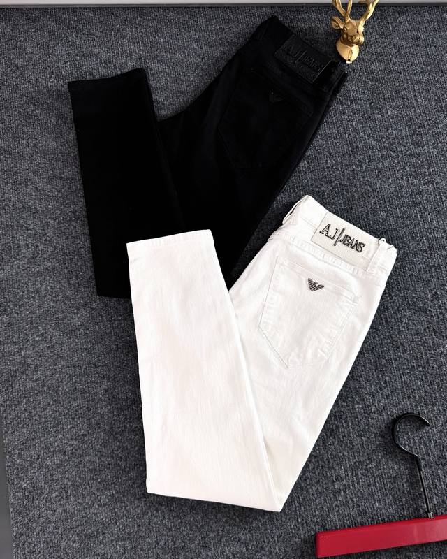 High-end trendy brand Aj*25 Spring/Summer Men's Jeans - Original factory fabric