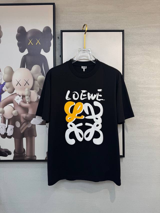 Loewe 2025 New Arrival: Crew Neck Short-Sleeve T-Shirt. Made with premium Xinjia