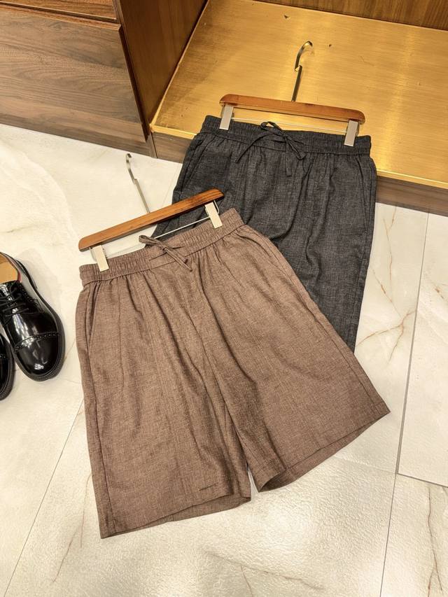 Summer Must-Have! Retro Vintage Style Linen Drawstring Elastic Waist Shorts Unlo