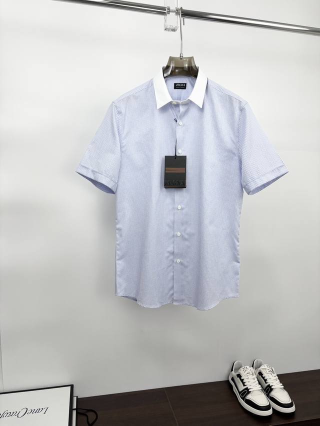 Zegna Spring/Summer 2020 New Arrival, Black Label, Preacher Collar, Yarn-dyed P