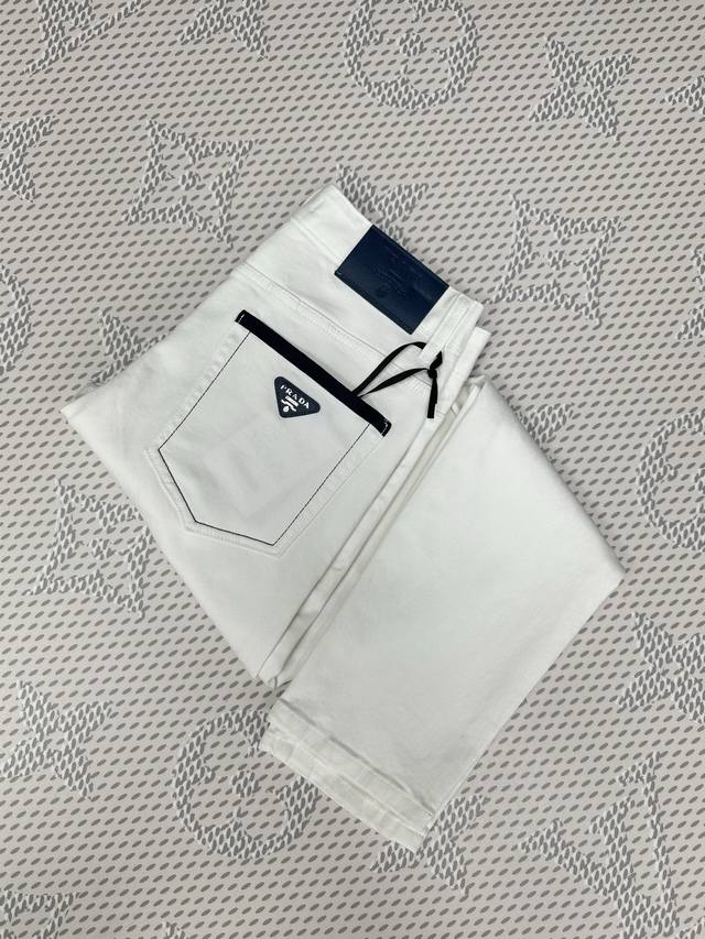 White jeans, new arrival, in stock. 2610 original single-piece best-selling jea