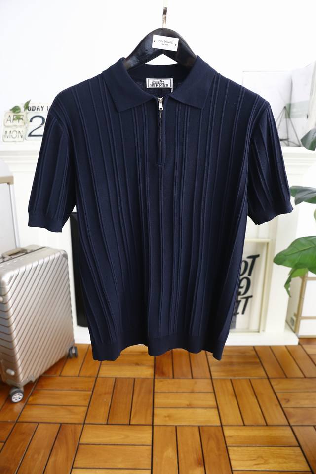 Hermes. 2025 Summer New Arrival Men's Short-Sleeve T-Shirt with Stylish and Exq