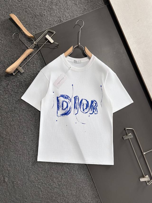 Dior 2025 New Arrival: Crew Neck Short-Sleeve T-Shirt. Made with premium Xinjian