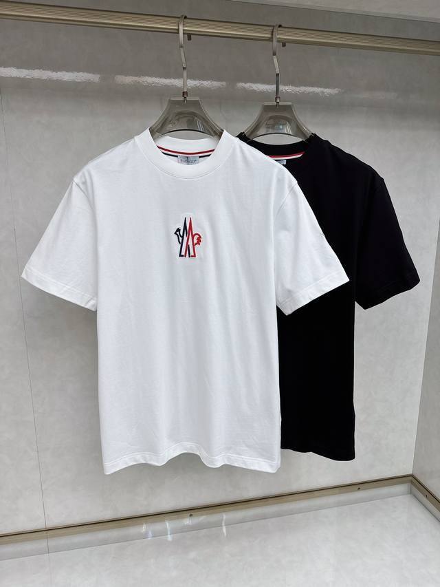 Moncler 2025 Early Spring New Unisex Short-Sleeve T-Shirt! Custom-made pure cot