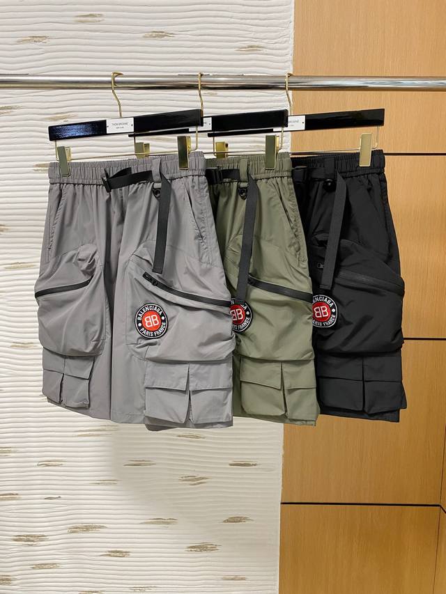 Balenciaga 2025 Summer New Men's Casual Shorts, High-End Custom-Made Summer Cas