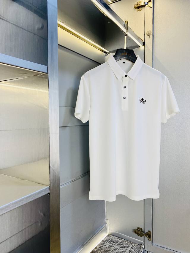 Original Fendi item, fits up to 220 lbs. 2025 latest men's polo shirt with coll