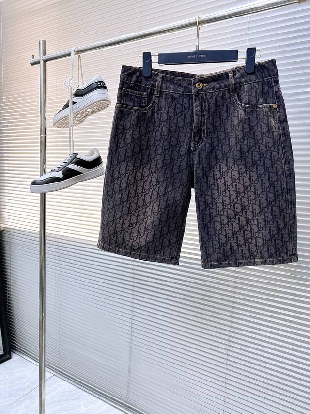 Dior 2025 New Arrival, Original Denim Shorts, Heavy-duty Craftsmanship, Classic