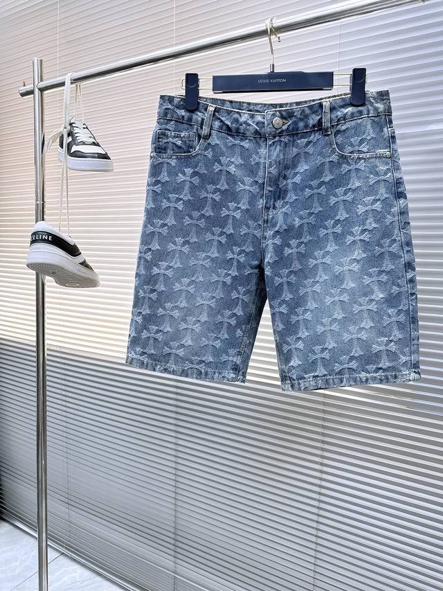 Chrome Hearts 2025 New Arrival, Original Denim Shorts, Heavy-duty Craftsmanship