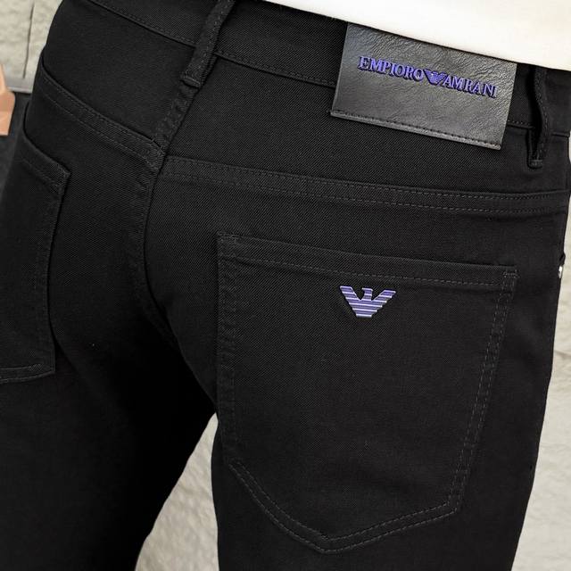 Armani 2025 Spring/Summer New Men's Jeans - Selected imported denim fabric, heav