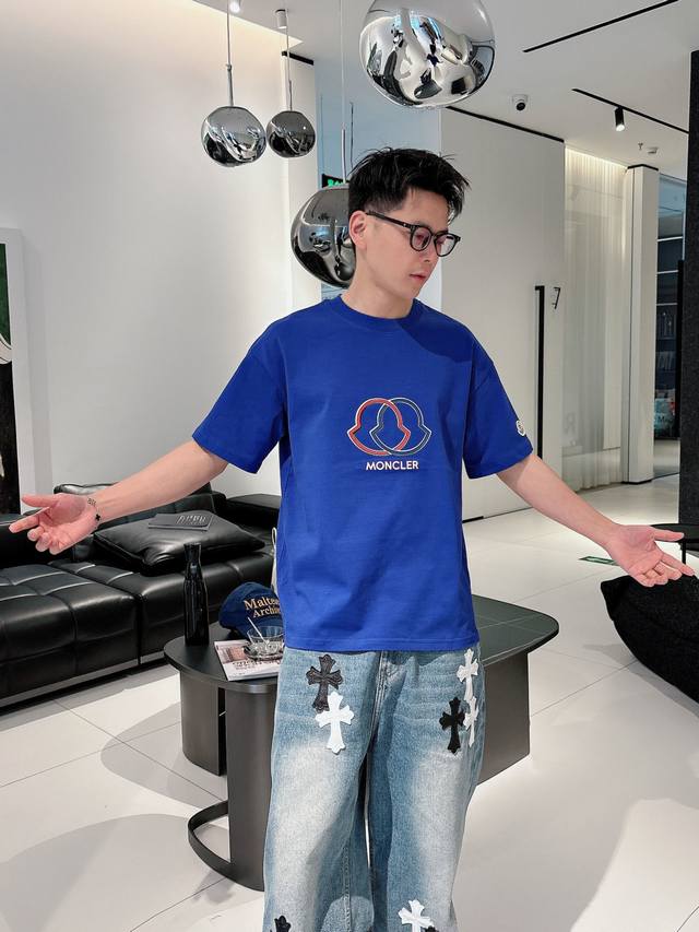 Monc25Ss Spring/Summer New Short-Sleeve Shirt A must-have item for men and women