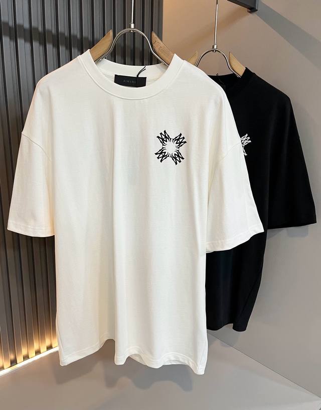 Amiri 2025 New Arrival: Crew Neck Short-Sleeve T-Shirt. Made with premium Xinjia