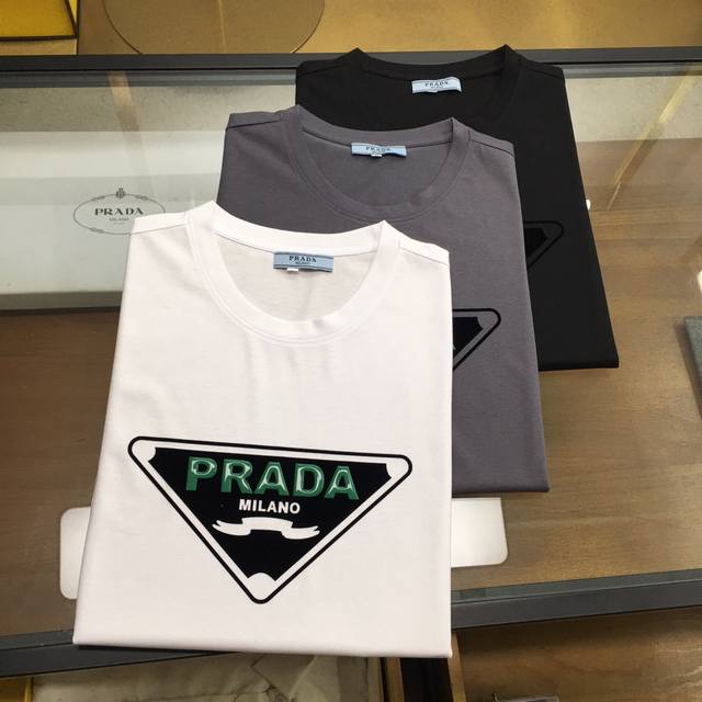 New Arrival Prad 2025 Spring/Summer New Arrival - Latest Short-Sleeve Crew Neck