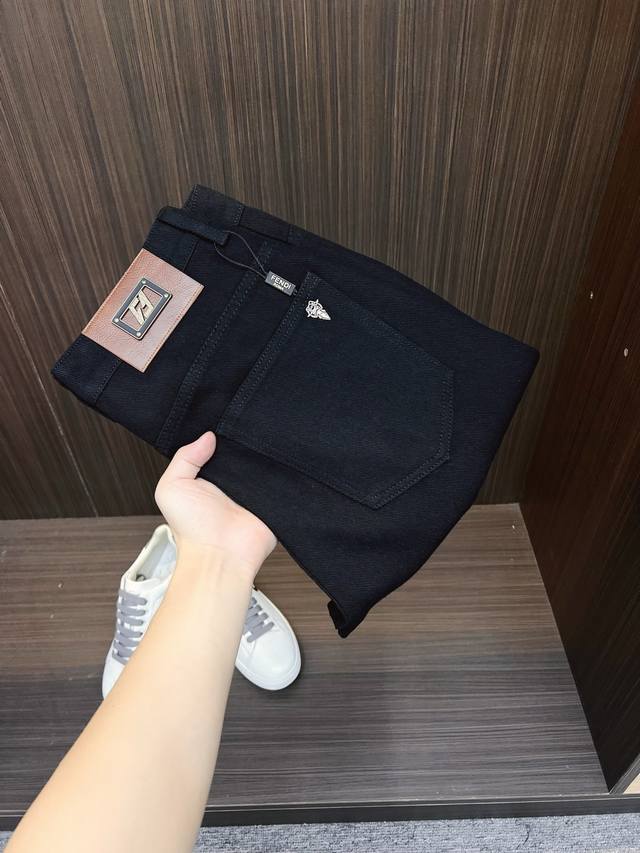 Fendi official website and boutiques sell these 5/8 length denim shorts. These
