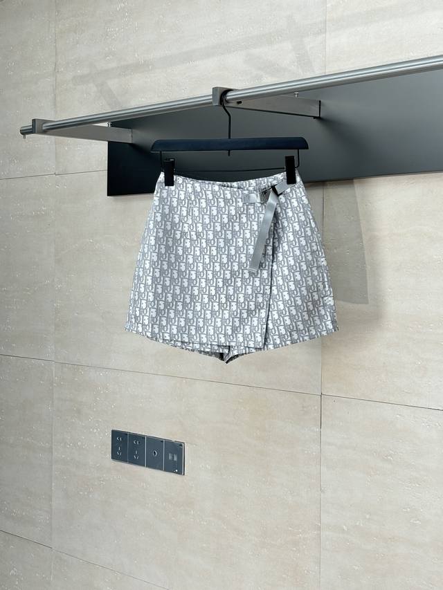 Dio* Dior 25Ss New Classic Oblique Jacquard Pants/Skirt with One-Piece Design Ma