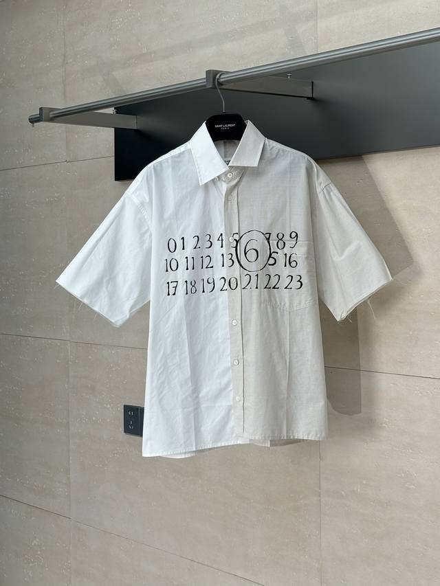 Maison Margiela* Mm6 Margiela 25Ss New Digital Print Color Block Shirt Custom-ma