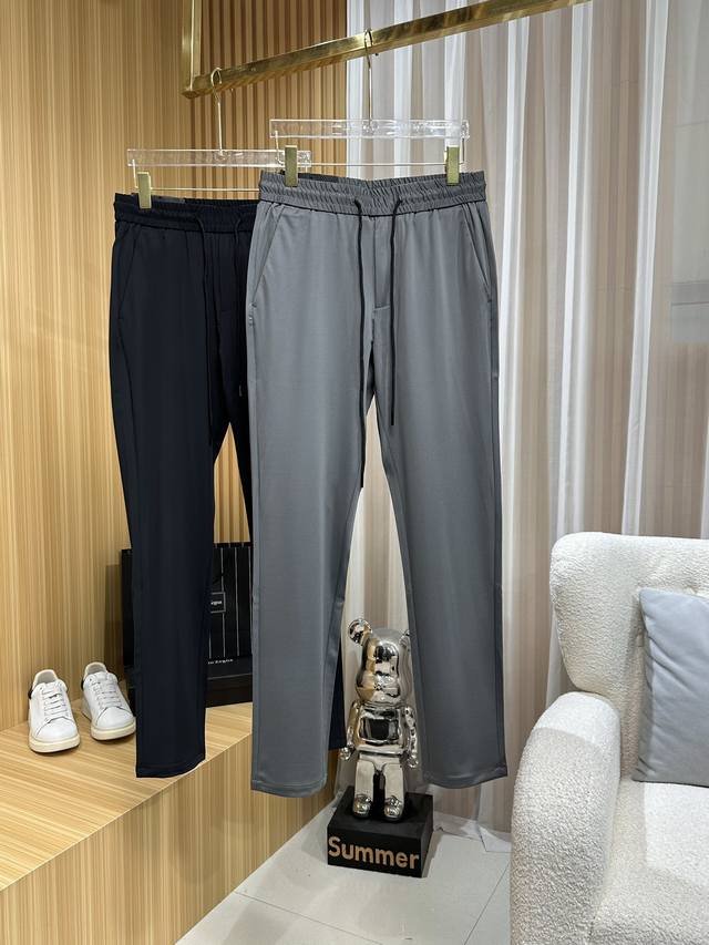 Louis Vuitt 2025 Spring/Summer New Men's High-Quality Casual Pants, featuring a