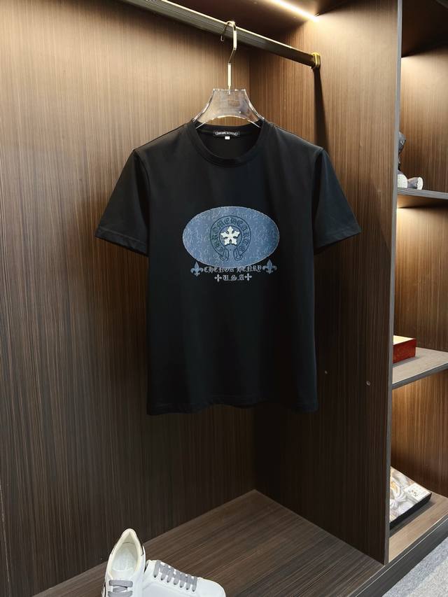 Chrome Hearts 2025 Spring/Summer High-Quality Mercerized Cotton Short-Sleeve T-