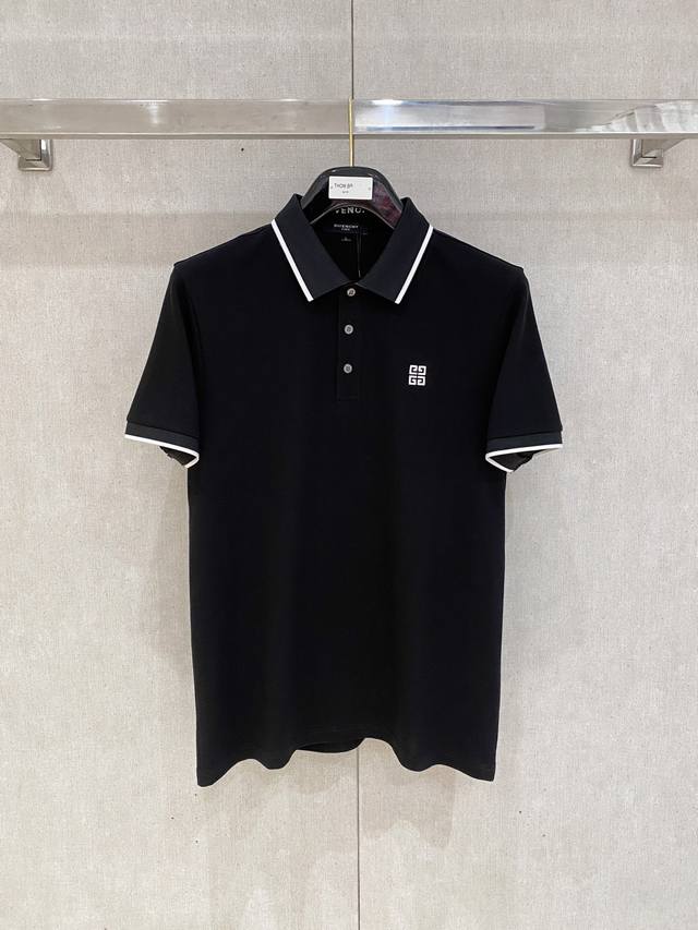 Givenchy 2025Ss Summer New Letter Logo Men's Polo Shirt! A classic business men