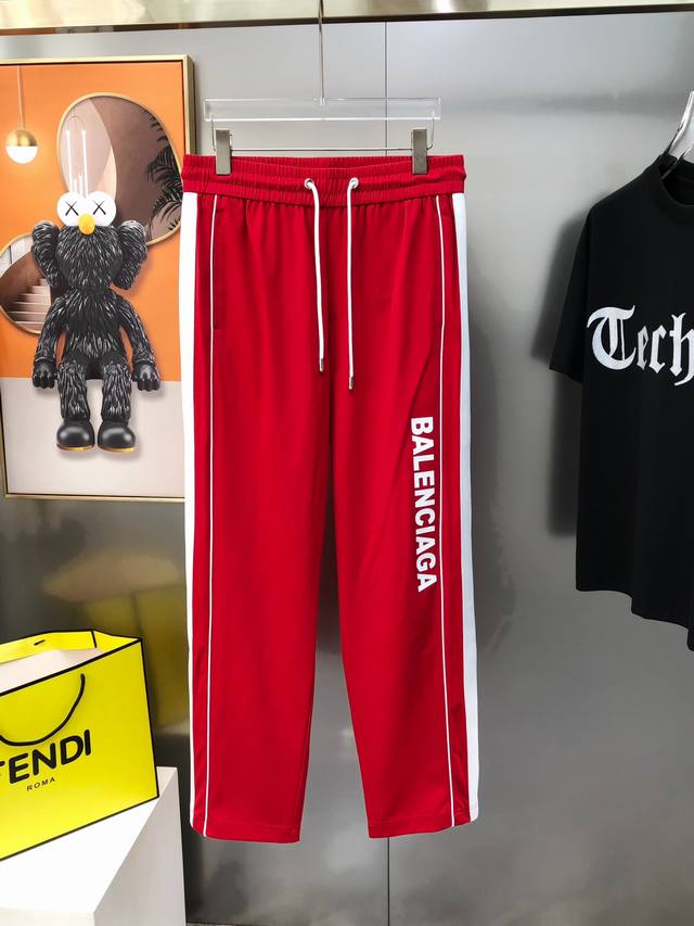 Balenciaga 2025 Spring/Summer New Arrival Men's Straight Leg Casual Pants - Ori