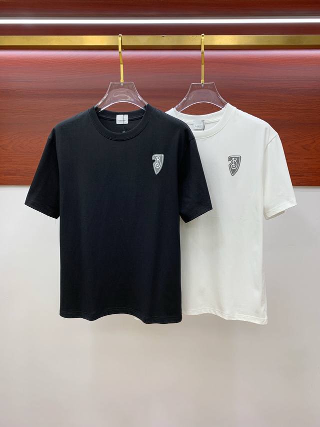 Ss Burberry pure cotton latest fabric classic logo pattern fashionable and simpl