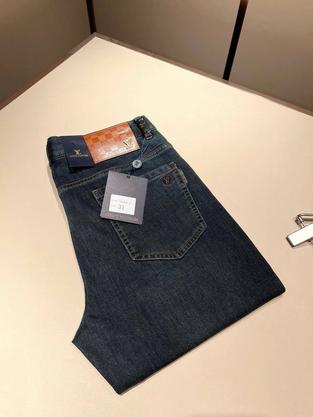 Louis Vuitto 2025 Spring/Summer New Men's Classic Washed Slim Straight Leg Jeans