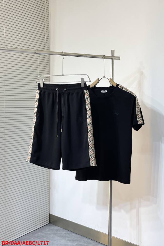 L717 Burberry logo embroidery, exquisitely upgraded, inspired by 80s retro style