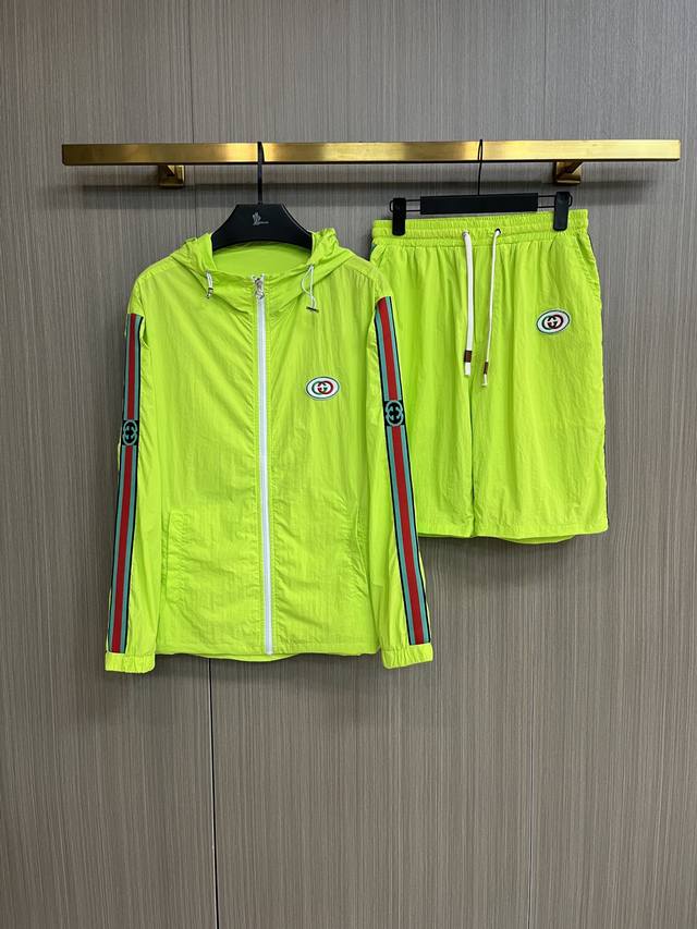 Gucci 2025 Summer Sun Protection Clothing and Shorts Set, Synchronized with Ove